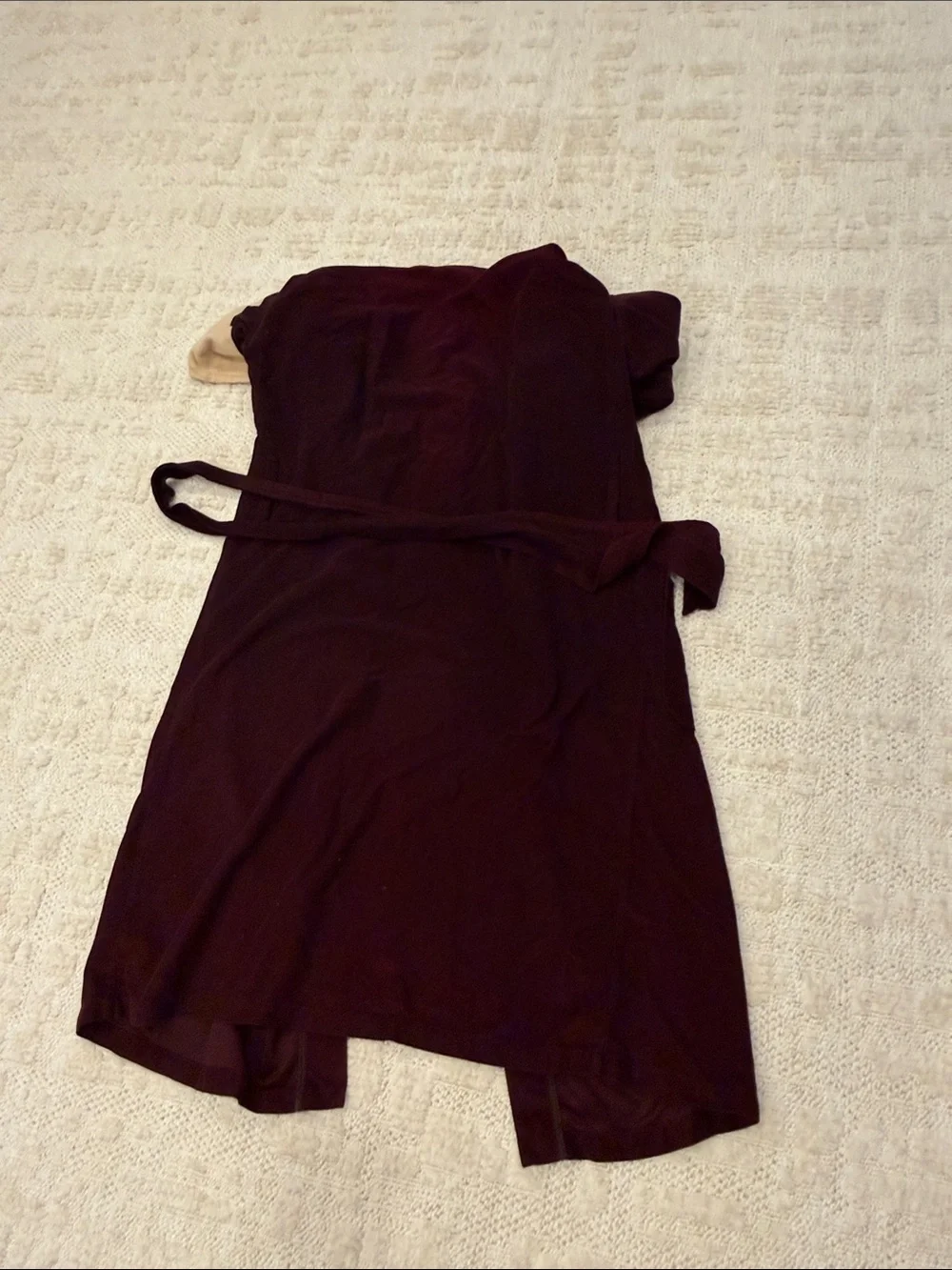 Vintage Christian Dior Monsieur Mens Vintage Velour Robe Plum Purple Cream OS